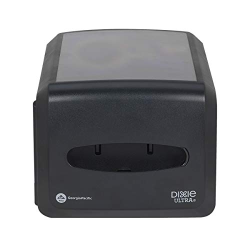 Dixie Ultra Countertop Interfold Napkin Dispenser by GP PRO (Georgia-Pacific); Black; 54510A; Holds 500 Napkins; 8.200