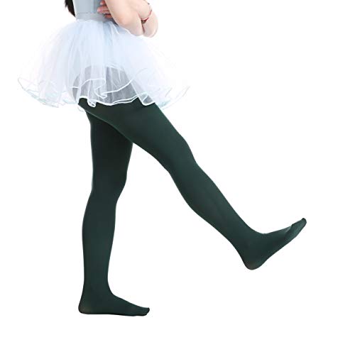 Image of EVERSWE Girls Semi Opaque Footed Tights, Microfiber Tights
