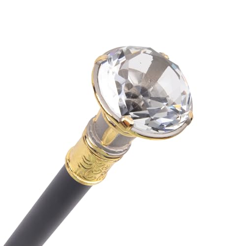 Canne en métal de 91 cm accessoires de spectacle avec tête diamant