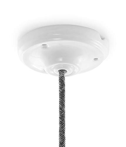 DRESS - Rosace en porcelaine blanche