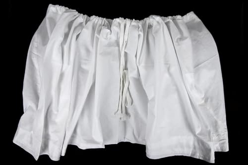 Generic Desi Men and Women Cotton Sikhi kachera Underwear - Boxer Briefs Kachaura Cotton Kacha with String (Nada) Pack of 2 White 95 CM, One Size Short3