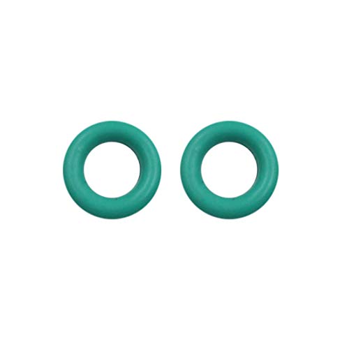 X AUTOHAUX Fluorine Rubber O-Rings, 10mm OD 5mm ID 2.5mm Width FKM Seal Gasket for Machinery Plumbing Green, Pack of 20 - Image 2