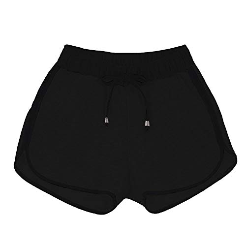 Kit 2 Short Feminino Básico Para Dia-a-Dia - Preto/Cinza - M