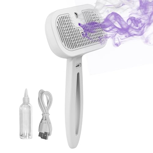 Brosse à vapeur pour chats et chiens : accessoire de toilettage autonettoyant multifonction