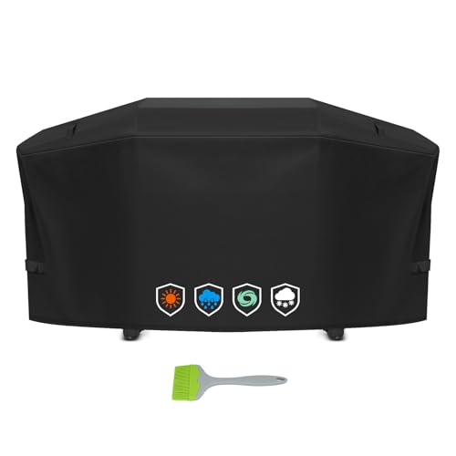 EZ-DONGTENG Grill Cover fit for Weber Slate 30 Rust-Resistant Griddle Heavy-Duty 600D Waterproof Cover for 3400119 Weber Slate 30 inch Flat Top Griddle Grill Cover