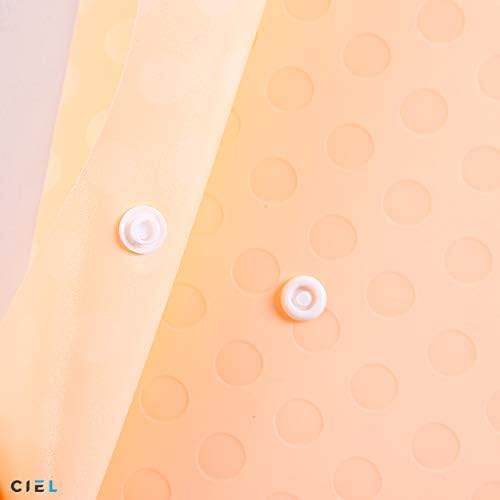 CIEL Legal/Foolscap Pouch Button File Clear Bags Files Folder Transparent Important Document Organizer Stationery Storage case certificates Display Conference Interview Portfolio Office School-6 Pack