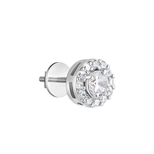 Image of GIVA 925 Silver Zircon Studded Elegant Stud Earrings | Gifts for Girlfriend, Gifts for Women and Girls | With Certificate of Authenticity and 925 Stamp | 6 Month Warranty*