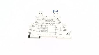 HONGFA 41F-1Z-C2-1 12-24 VAC/VDC, 250 VAC Rated Voltage,40 to +70 Degrees C, 6 AMP 1 Pole, DIN Rail Mount, for HF41F/24-Z RELAYS, Relay Socket, Screw Type TERMINALS