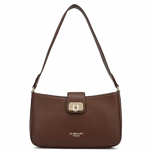 Image of Da Milano Small Leather Shoulder Bag (LB-OR-3023)