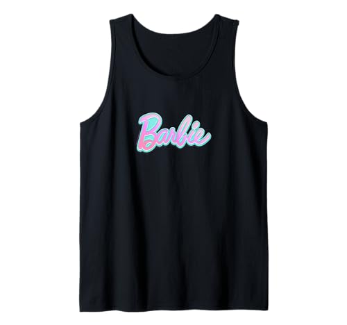Barbie Embossed Logo Tank Top en Tissu Premium avec Relief Élégant