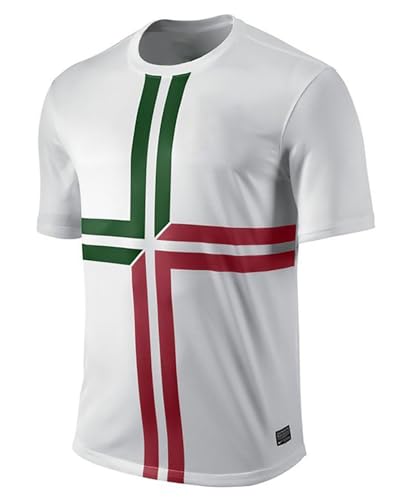 Image of Ronaldo 7 Football Jersey Home Boys with Shorts (Kid's, Boy's& Men)