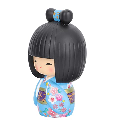 HOLIDYOYO Muñeca con Kimono Japonés Mini Muñeca De Resina De Geisha Estatuilla Tradicional Asiática Muñeca Kabuki Estatua para El Hogar Decoración De Restaurante De Sushi