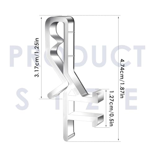 10PCS 1-7/8 inches Clear Plastic Valance Clip for Window Blind Replacement