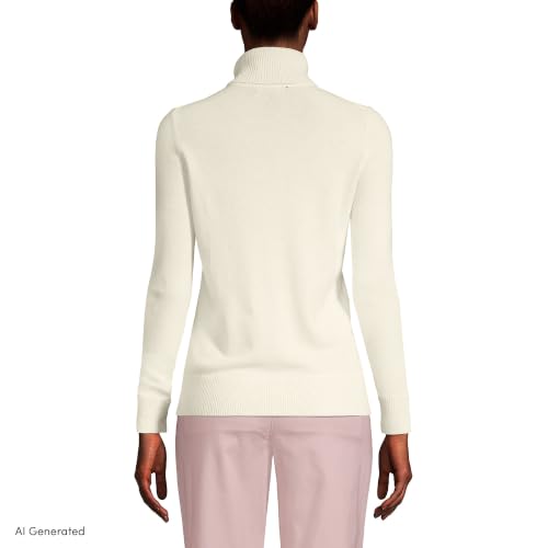 Image of Lands' End Women's Cashmere Turtleneck Sweater