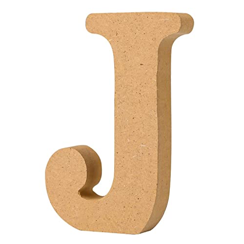 4 Inch Designable Wood Letters, Unfinished Wood Letters for Wall Decor Decorative Paintable Decorative Letters Standing Letters Slices Sign Board Decoration for Craft Home Party Projects…