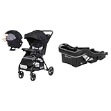 Baby Trend Passport Cargo Stroller Fieldstone Grey + EZ-LiftTM 35 Plus Infant Car Seat Base Black Bundle