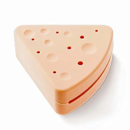 Sibba Triangle Powder Puffs Holder, Makeup Sponge Holder, Double-Sided Breathable Silicone Beauty Blender Case Washable Reusable Shatterproof Eco-Friendly Make Up Holder Organizers Storage For Travel