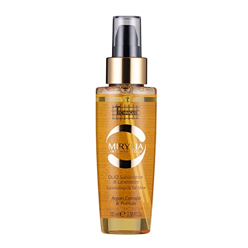 Huile cheveux pour rituel de coiffage Mirylia Intense Gold d'exception