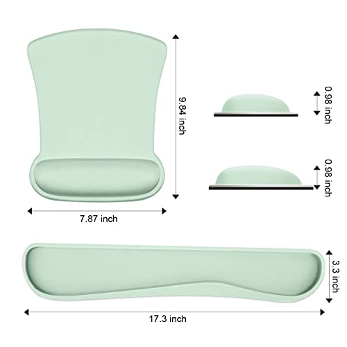 Qingler Ergonomic Mouse Pad With Wrist Support, Comfortable Keyboard Wrist Rest, Memory Foam Keyboard Pad And Soft Gel Mouse Pad, Easy Typing And Relieve Wrist Pain, Gaming, Home, Office #TOP5