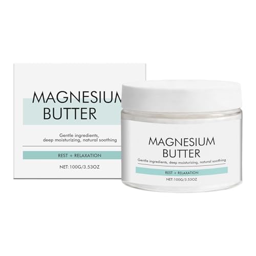 Body Love Mantequilla De Magnesio, Calma Suaviza La Piel, 100 G, Loción Tópica De Magnesio Calmante Calmante, Corporal Enriquecida Con Minerales, Hidratación Profunda, Para Mujeres Y Niñas