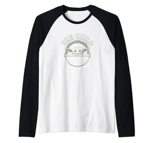 T-shirt Grogu Star Wars raglan vêtement baseball imprimé The Child