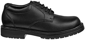 Mens All Leather Uniform Oxfords Shoes (12.5) Black | Image 1