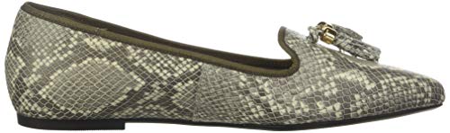 Hush Puppies Women's Sadie Tassel Slipon Loafer Flat, Natural Snake Leather,8 M Us #TOP5