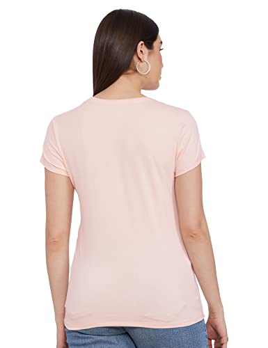 Image of Enamor Short Sleeve Crew Neck Regular Length Basic Crew T-Shirt - Slim Fit, Soft and Breathable Stretch Cotton - E147