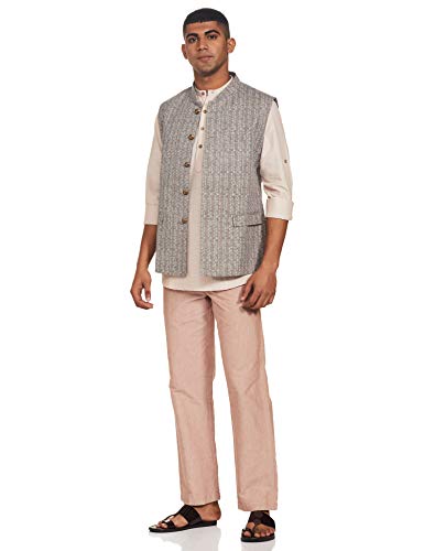 Image of Ethnix by Raymond Men's Cotton Regular Fit Tunic Shirt