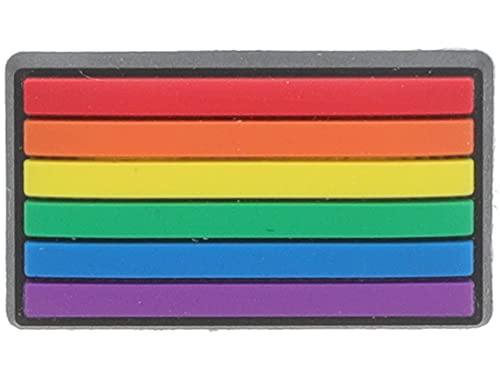 Image of Crocs Jibbitz Rainbow Shoe Charms | Jibbitz for Crocs, Rainbow Flag, Small