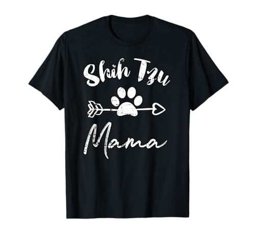 Shih Tzu Mom Tee Shih Tzu Mama Vintage Donna Maglietta