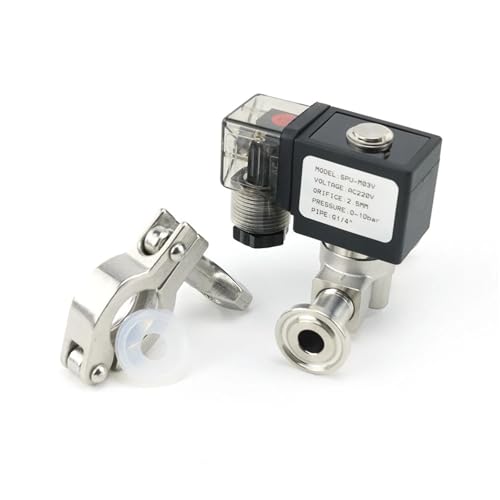 Électrovanne inox G1/4 DN8 VX2120-08-SS-NC vanne solénoïde silicone 220VAC - 4