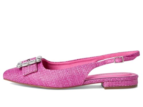 Ballerines pour femme Anne Klein Kenni plates en raphia rose 37.5 EU