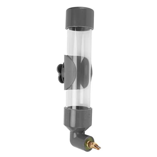 Bebedero para pájaros, dispositivo automático para beber loro, dispensador de agua para periquitos, accesorios de jaula para pájaros fuente para beber (gris)