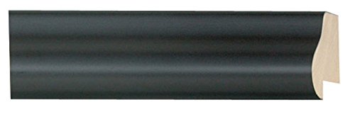 CountryArtHouse Picture Frame Moulding (Wood) 100ft bundle - Contemporary Black Finish - 1.5