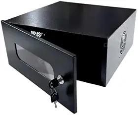 Organizador Metálico para DVR Intelbras, Rack de Rede, Caixa Preta