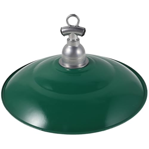 NOLITOY Pantalla Colgante Esmaltada Vintage de 30 Cm Resistente Intemperie para Iluminación Exterior, Cubierta Metálica Protectora para Lámpara de Pérgola y Jardín al Aire Libre