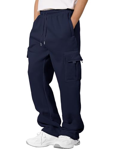 Pantalon jogging homme polaire en coton pour le sport et l'entraînement