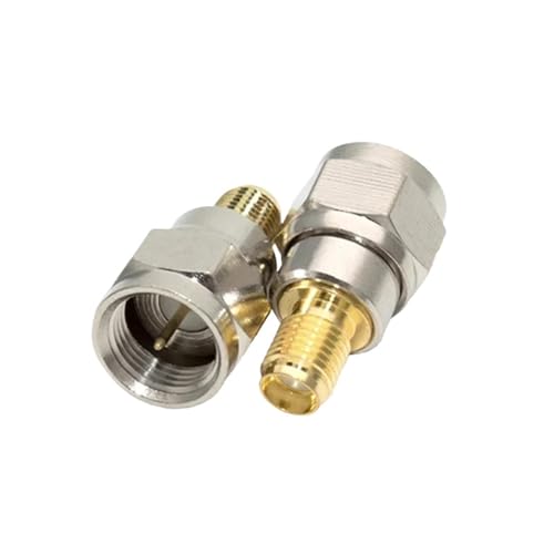 Conector coaxial de audio de conexión rápida de clavija de latón chapado en oro a conector F macho F hembra con terminal de rosca.(Type 4,5PCS)