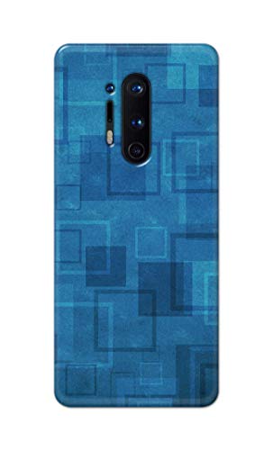 Image of Printed Hard Back Cover Case for OnePlus 8 Pro Back Cover (Plain Azure Blue) -1302