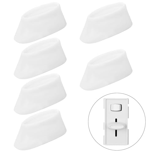 6pcs Dimmer Switch Knobs Replacement Universal Dimmer Knob for Ceiling Lights & Wall Switches Compatible with Lutron Skylark SCL-153P S-600 S-600P S-660PNL S-603P S-603PNL S-603PG S-1000