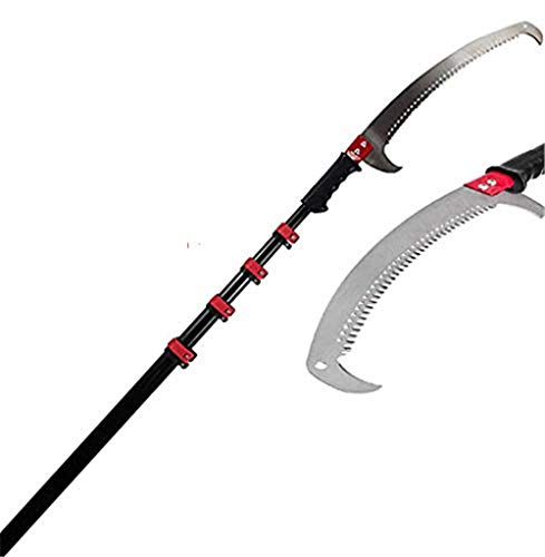 YQ&TL Telescopic Pole Saw 3.6-7.2M Foot Extendable Telescoping Landscaping Pole Saw Used for pruning and pruning branches and leaves high-altitude fruit tree branch saw 6M