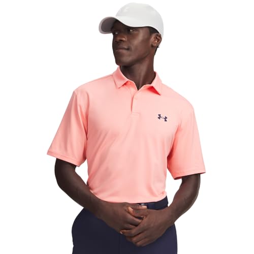 Under Armour Mens Matchplay Polo Shirt Pink L