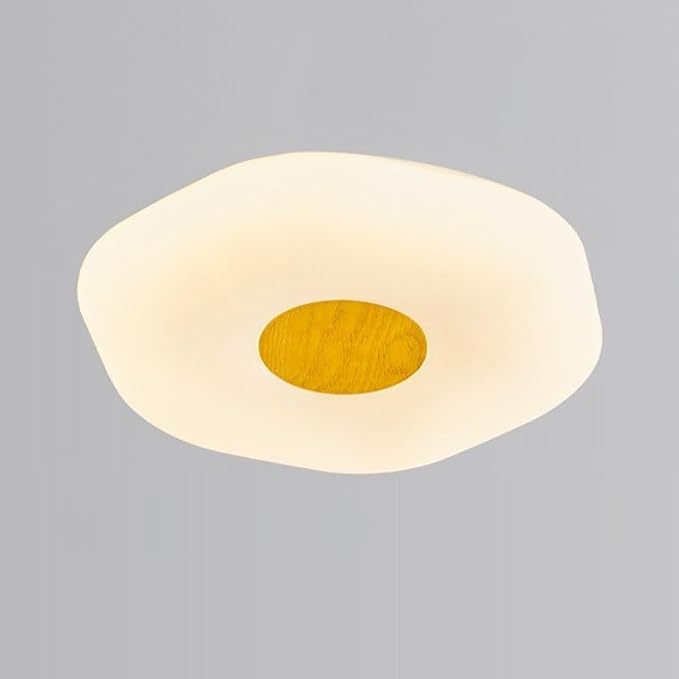Elegant and Fashionable LED 3 Color Dimmable Round Bedroom Ceiling Lamps Creative Personality Cream Style Iron Art Flush Mount Lighting Indoor for Dining Room Living Hotel image 2