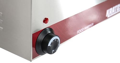 Kratos Commercial Electric Countertop Food Warmer/Portable Steam Table Food Warmer, 120V, 1200 Watts, Stainless Steel, Fits 12" x 20" Food Pan (28W-168)