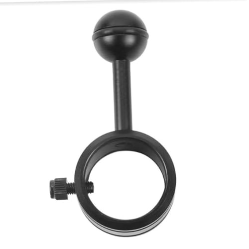 Aymzbd Aluminum Diving Light Accessories with Ball Joint Holder Clamp, Black, 35mm