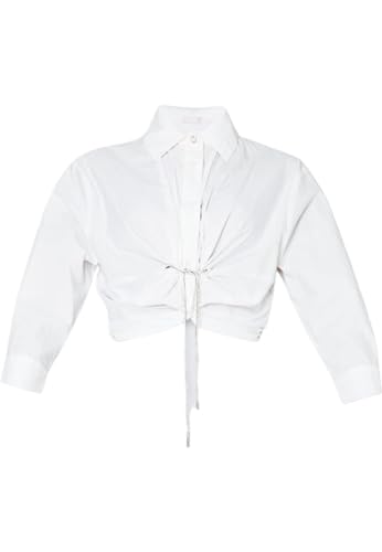 Colore: Bianco Liu Jo Camicia Manica Lunga con Nodo MA4150T3848 Bianco