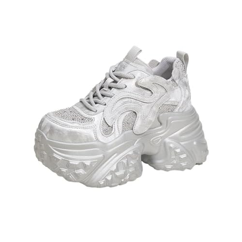 [WOOYOO] �C���q�[���X�j�[�J�[ ���� ���f�B�[�X 9cm�g��UP ���r �O���b�^�[ �y�� �E�H�[�L���O�V���[�Y �V�[�N���b�g�V���[�Y �h�� ���� �����₷�� ������� ���s �g���x�� �ʊw �I�t�B�X �t�ďH 22.5 cm