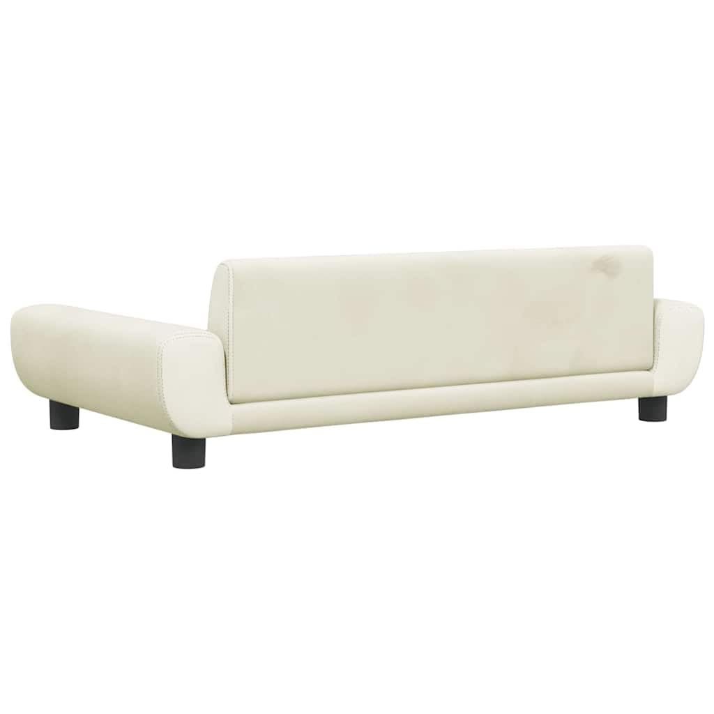 Kanapa dla psa kremowa 100 x 54 x 33 cm