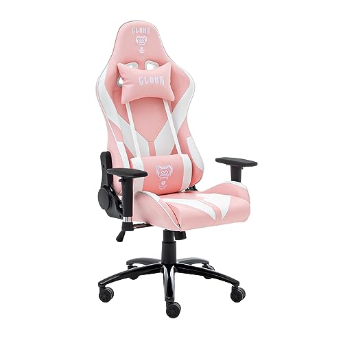 CADEIRA GAMER ROSA E BRANCO CL-CM081 - CLANM